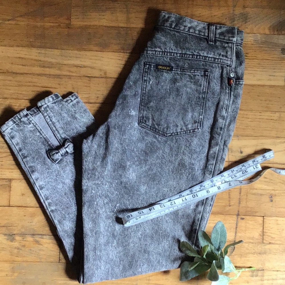 80s Sasson vintage high waisted acid wash jeans